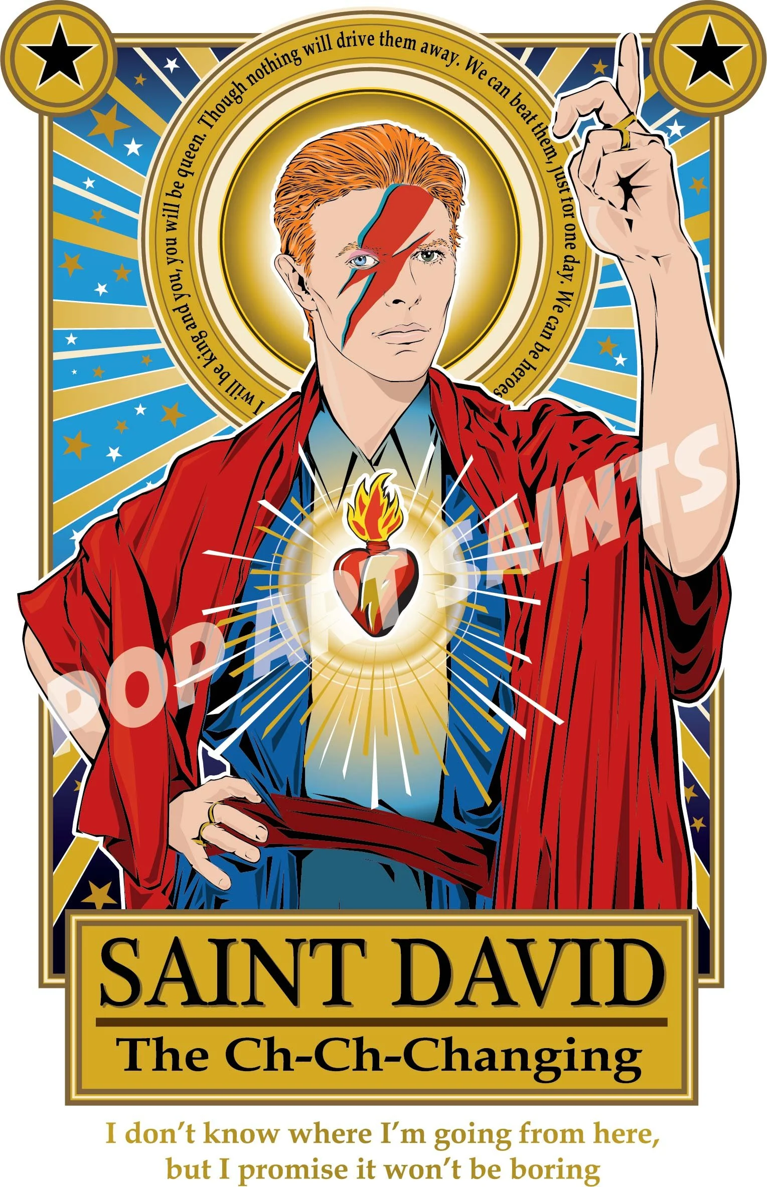 Bowie Print — POP ART SAINTS